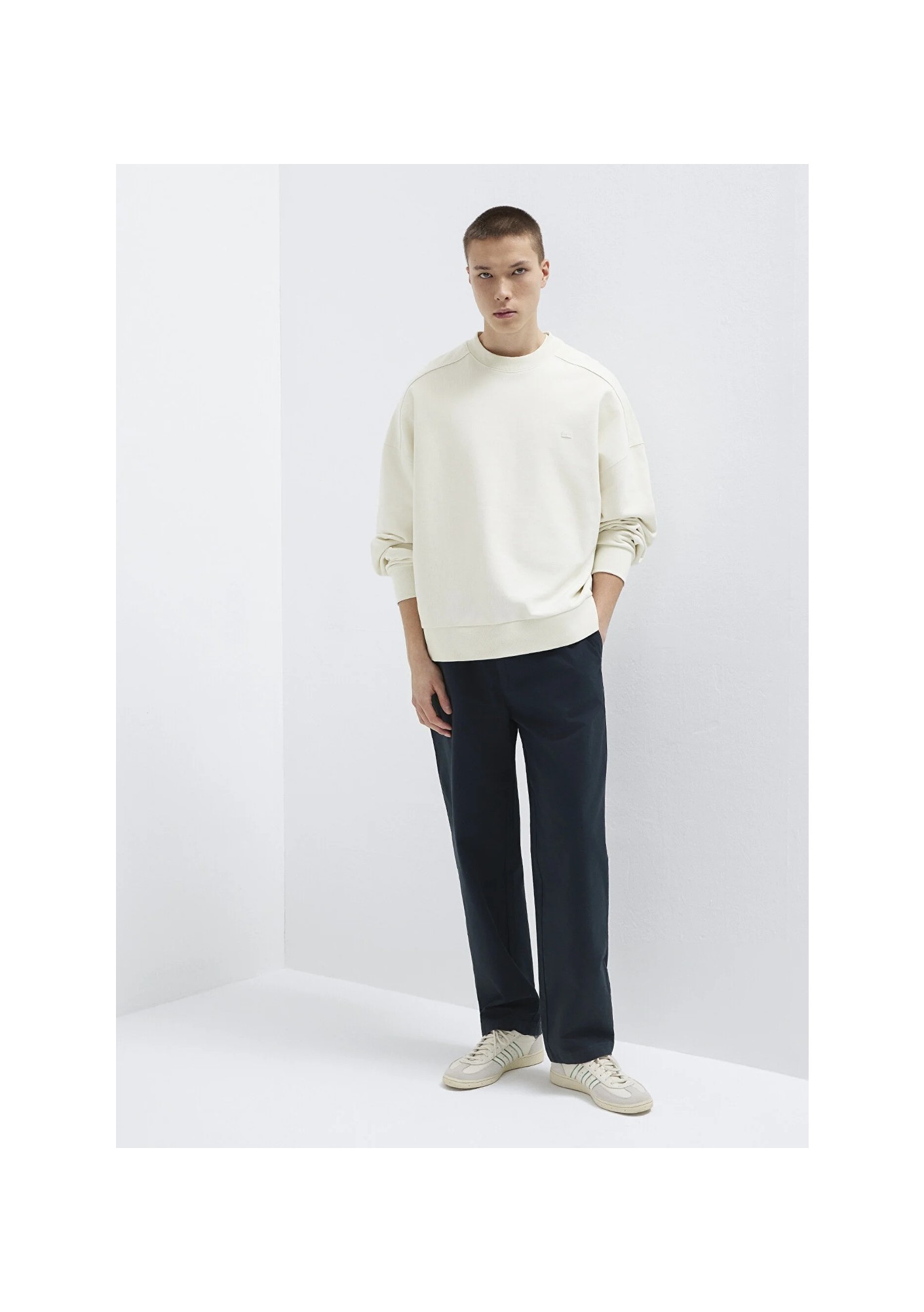 Mavi Beli Lastikli Lacivert Pantolon 0010610-71379 görsel 2