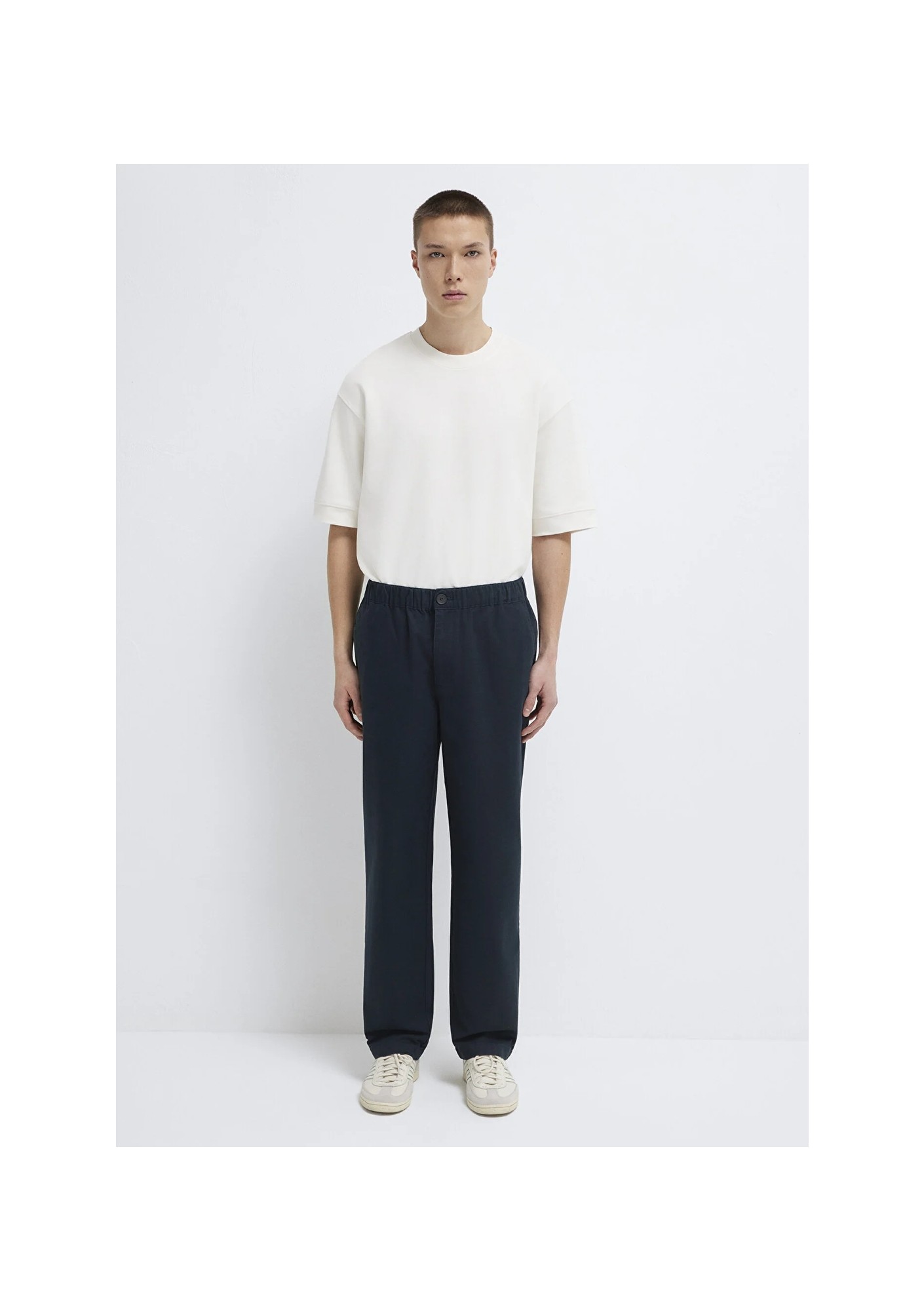 Mavi Beli Lastikli Lacivert Pantolon 0010610-71379 görsel 3
