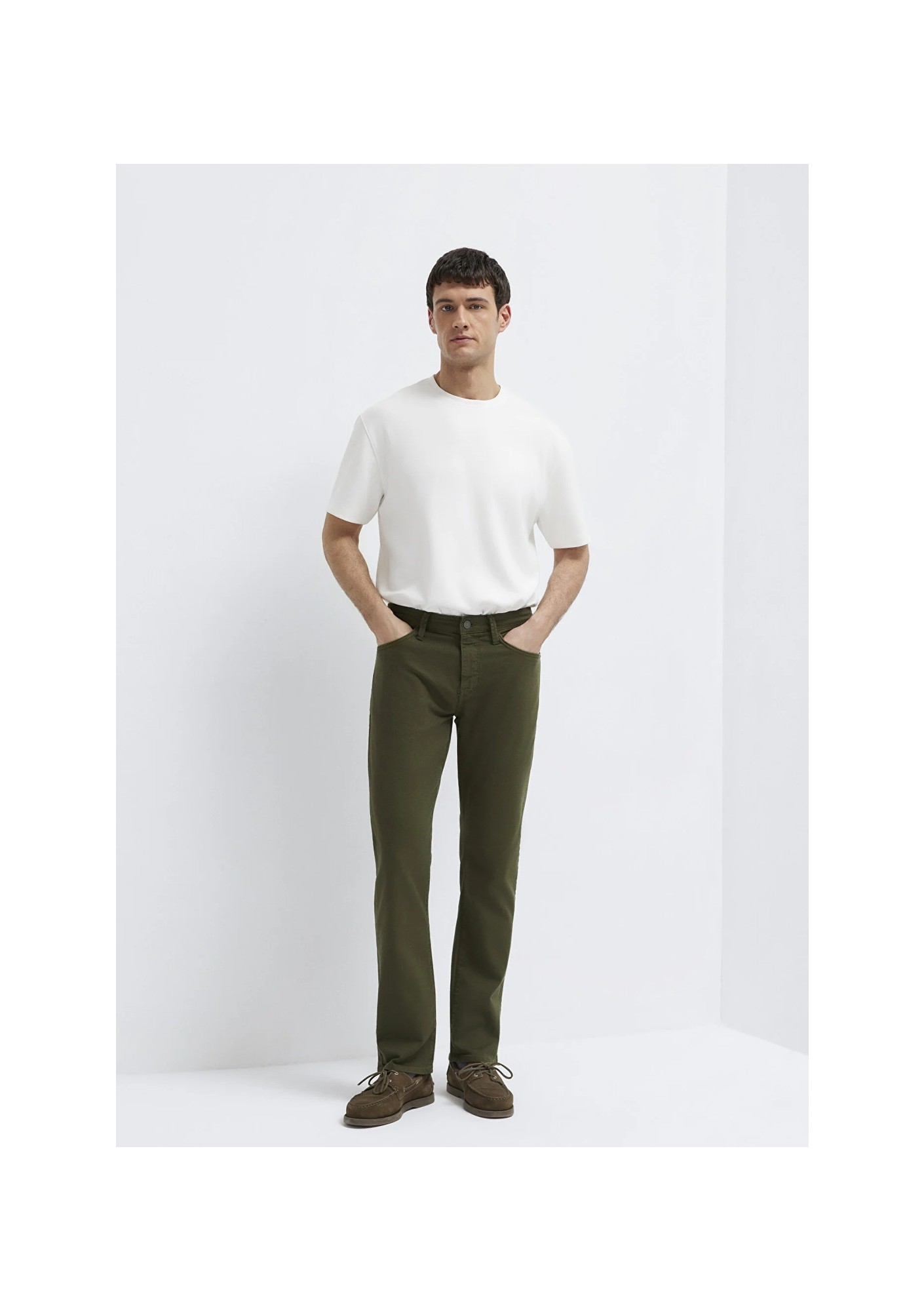 Mavi Martin Yeşil Gabardin Pantolon 00378A3057 görsel 3