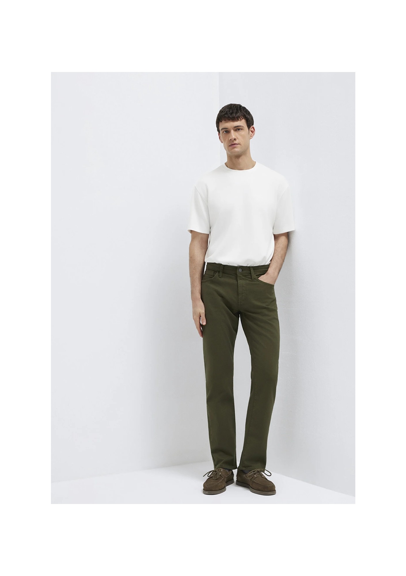 Mavi Martin Yeşil Gabardin Pantolon 00378A3057 görsel 4