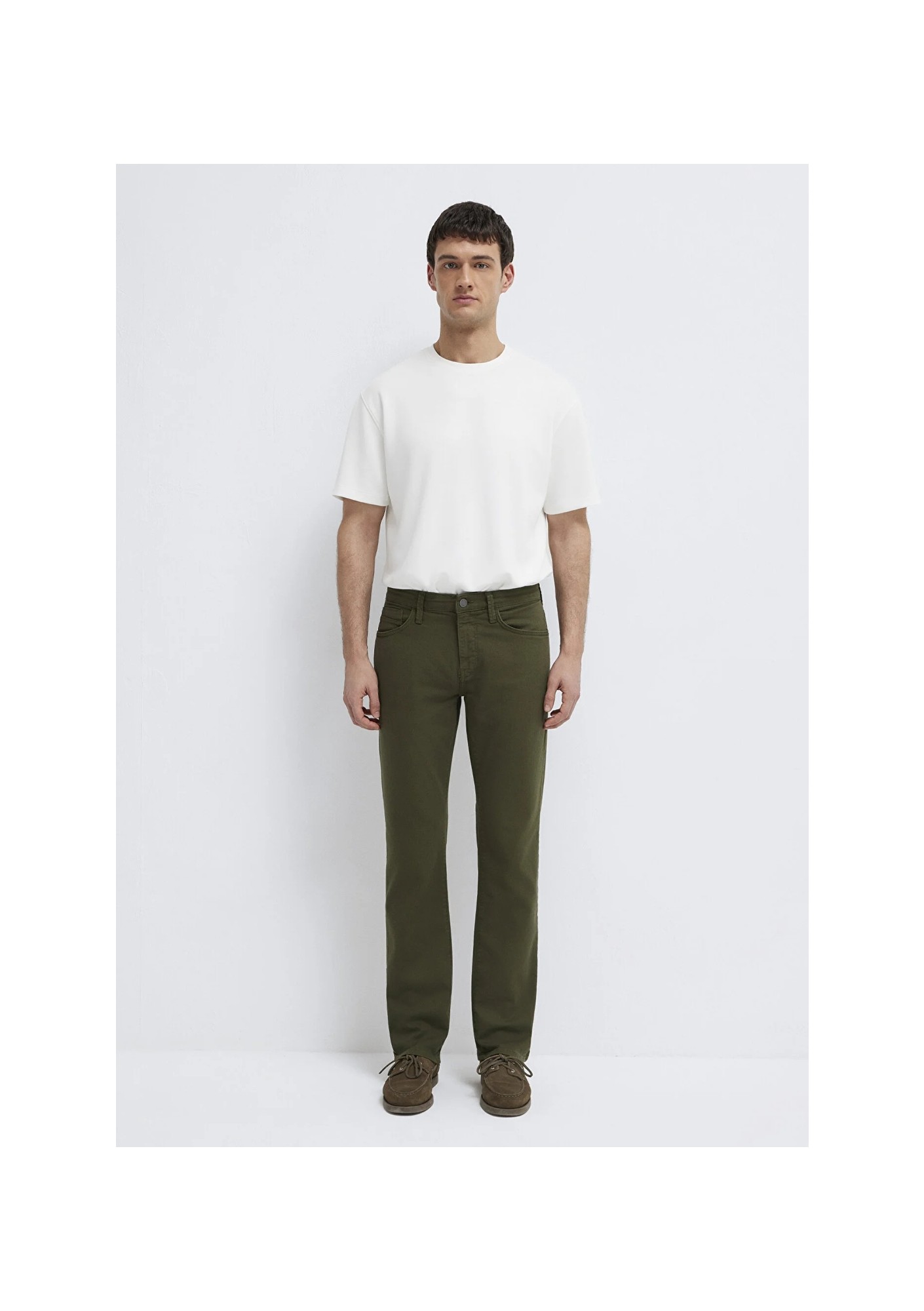 Mavi Martin Yeşil Gabardin Pantolon 00378A3057 görsel 5