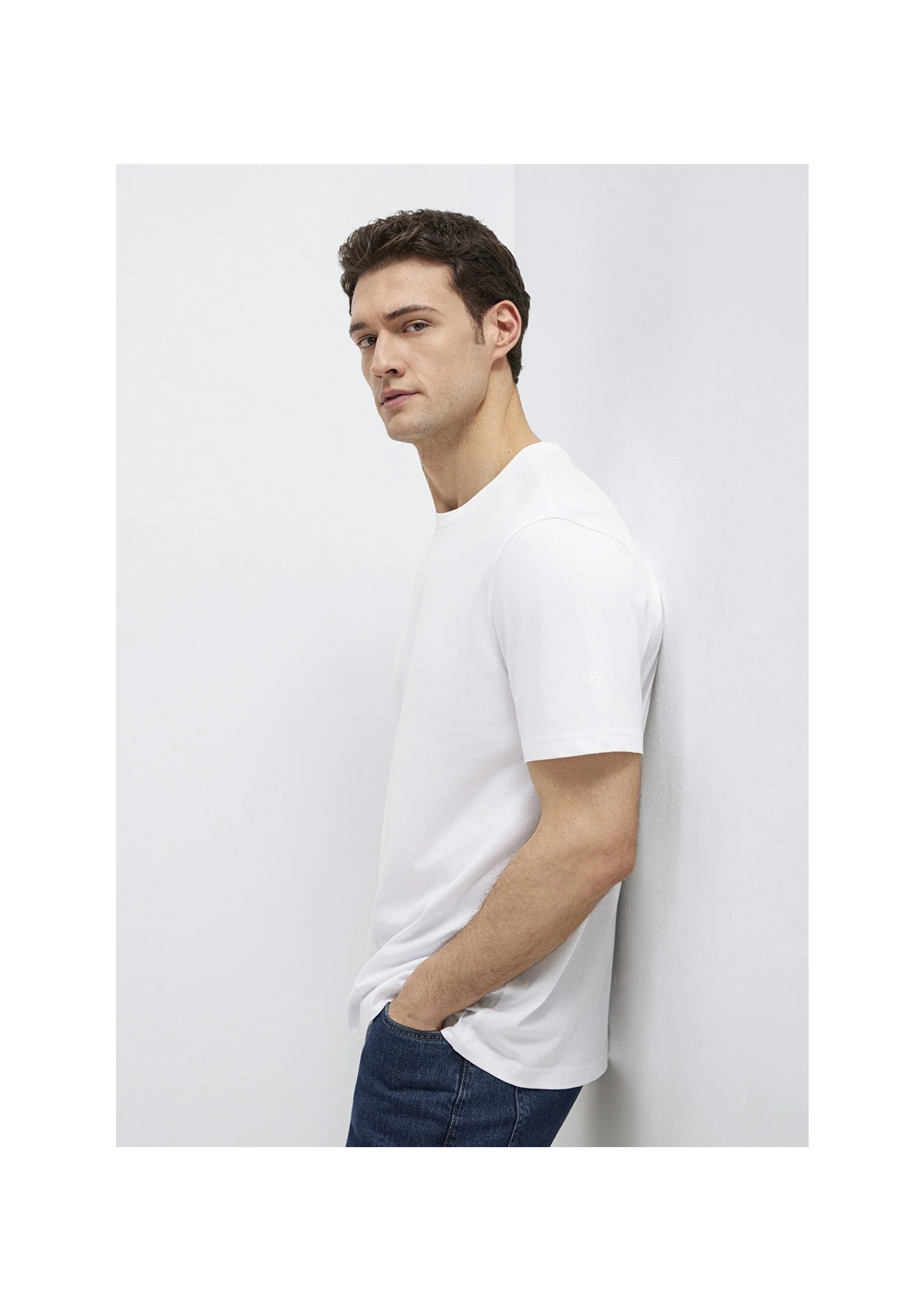 Mavi Beyaz Basic Tişört 0613477-620 görsel 3