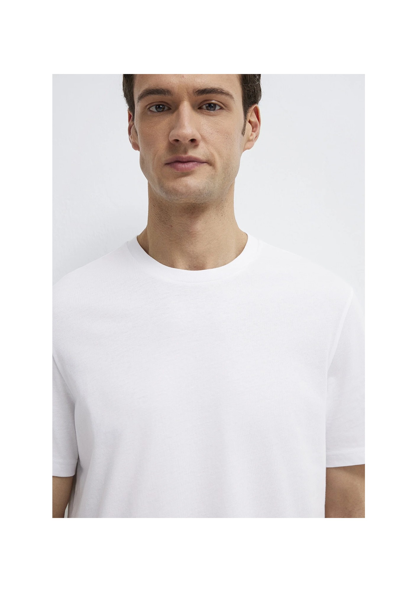 Mavi Beyaz Basic Tişört 0613477-620 görsel 7