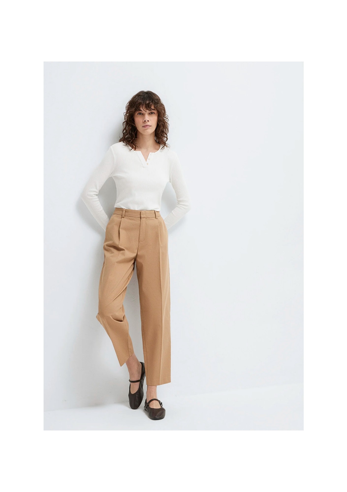 Mavi Bej Pilili Pantolon 1011147-70215
