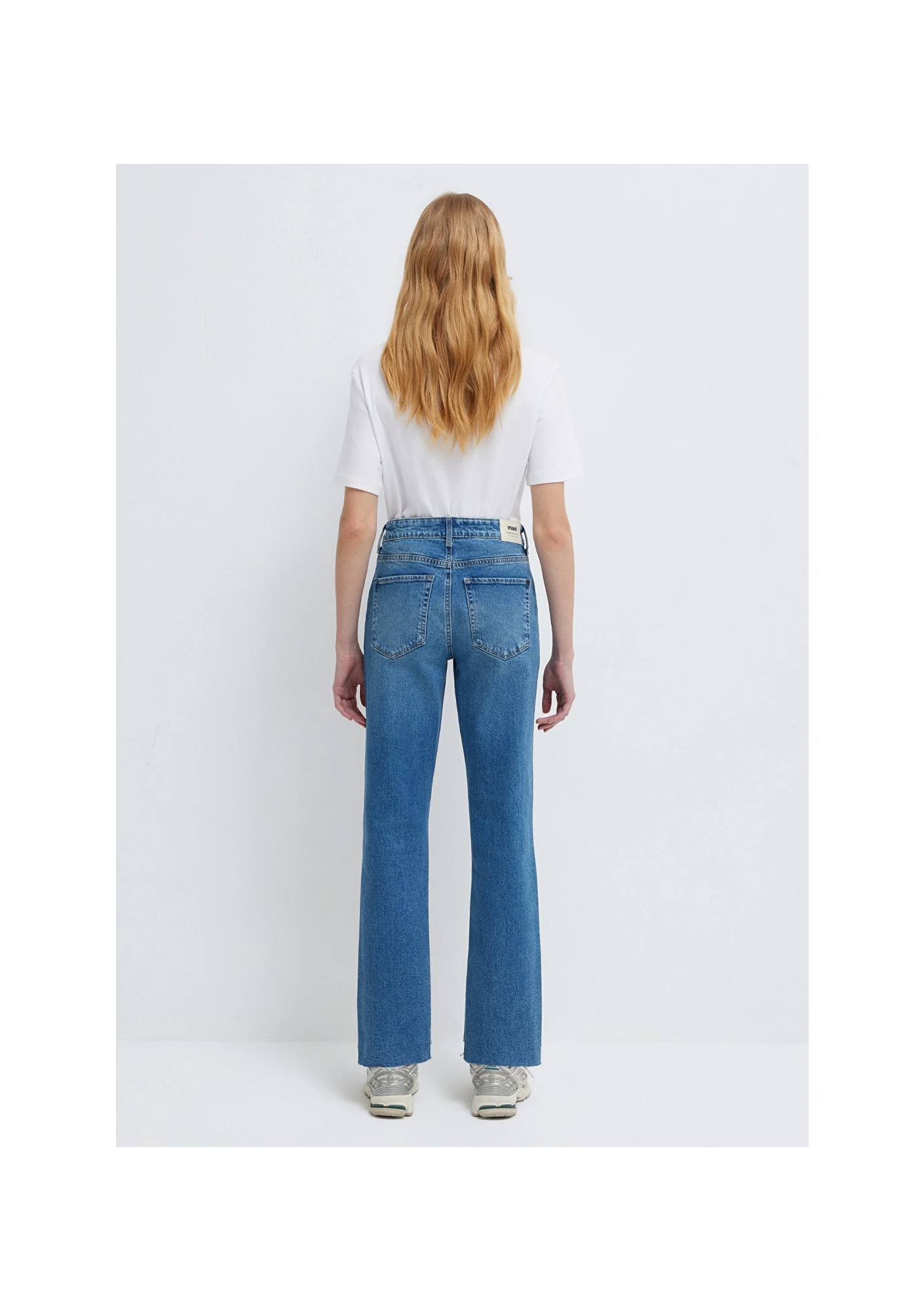 Mavi New York Classic Denim Kadın %99 Pamuklu Yüksek Bel Düz Paça Indigo Mavisi Jean Pantolon 101441-A3037 görsel 6