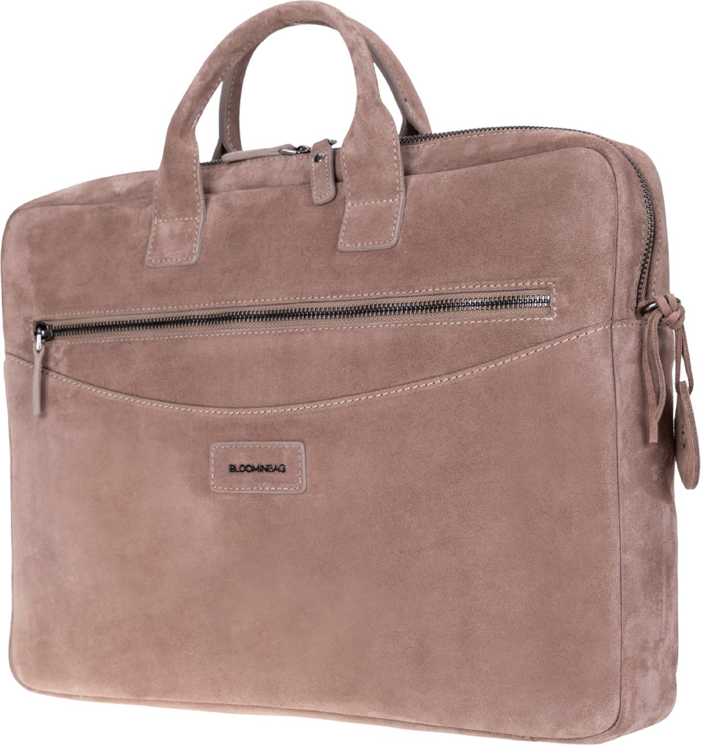 BloominBag Sand Still Hakiki Süet Deri 15-16 Inç Macbook/laptop Çantası görsel 2