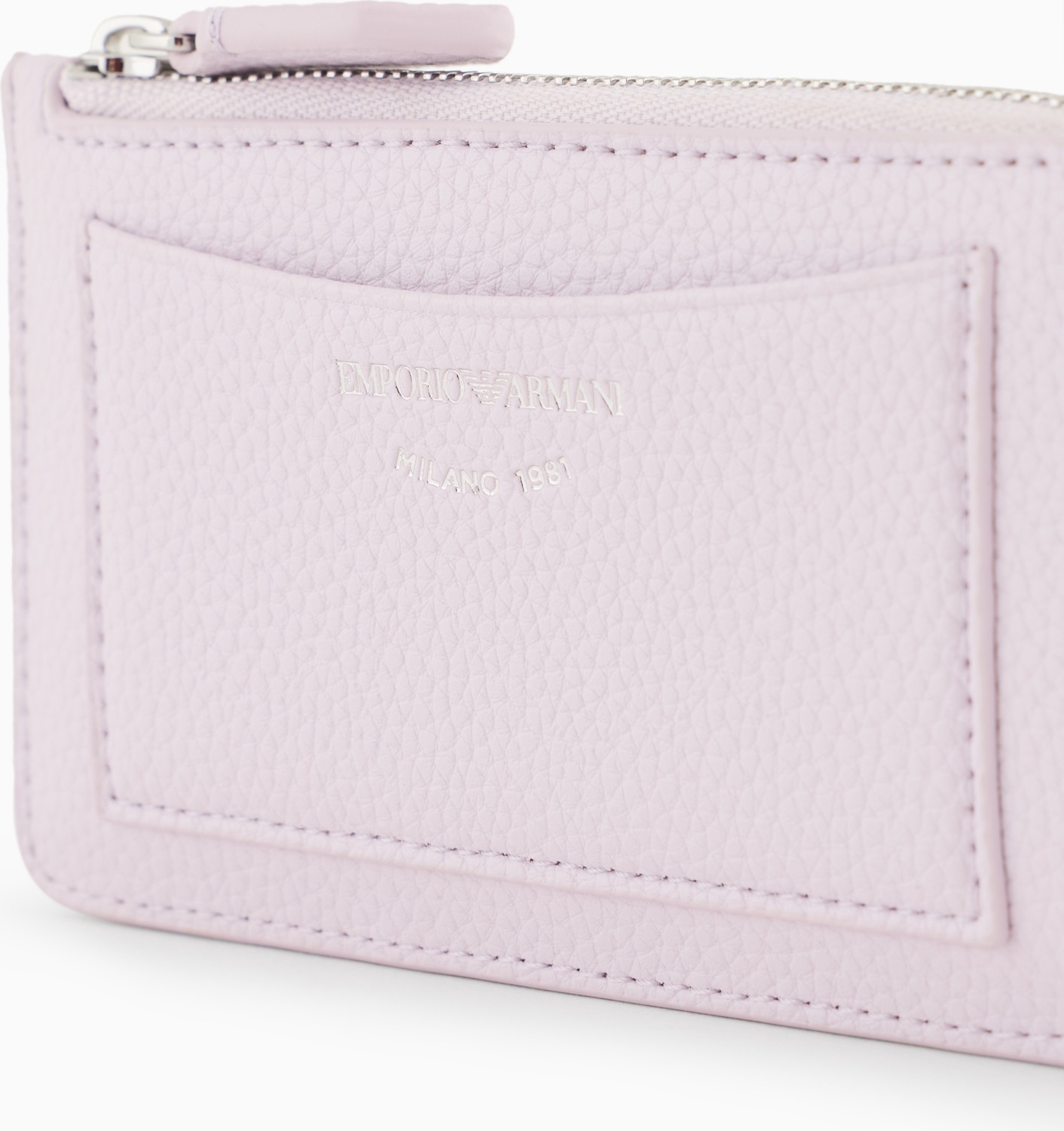 Emporio Armani Kadın Deri Kart Bölmeli Fermuar Kapamalı Lila Kartlık EW000367 AF11953-UA205 görsel 4
