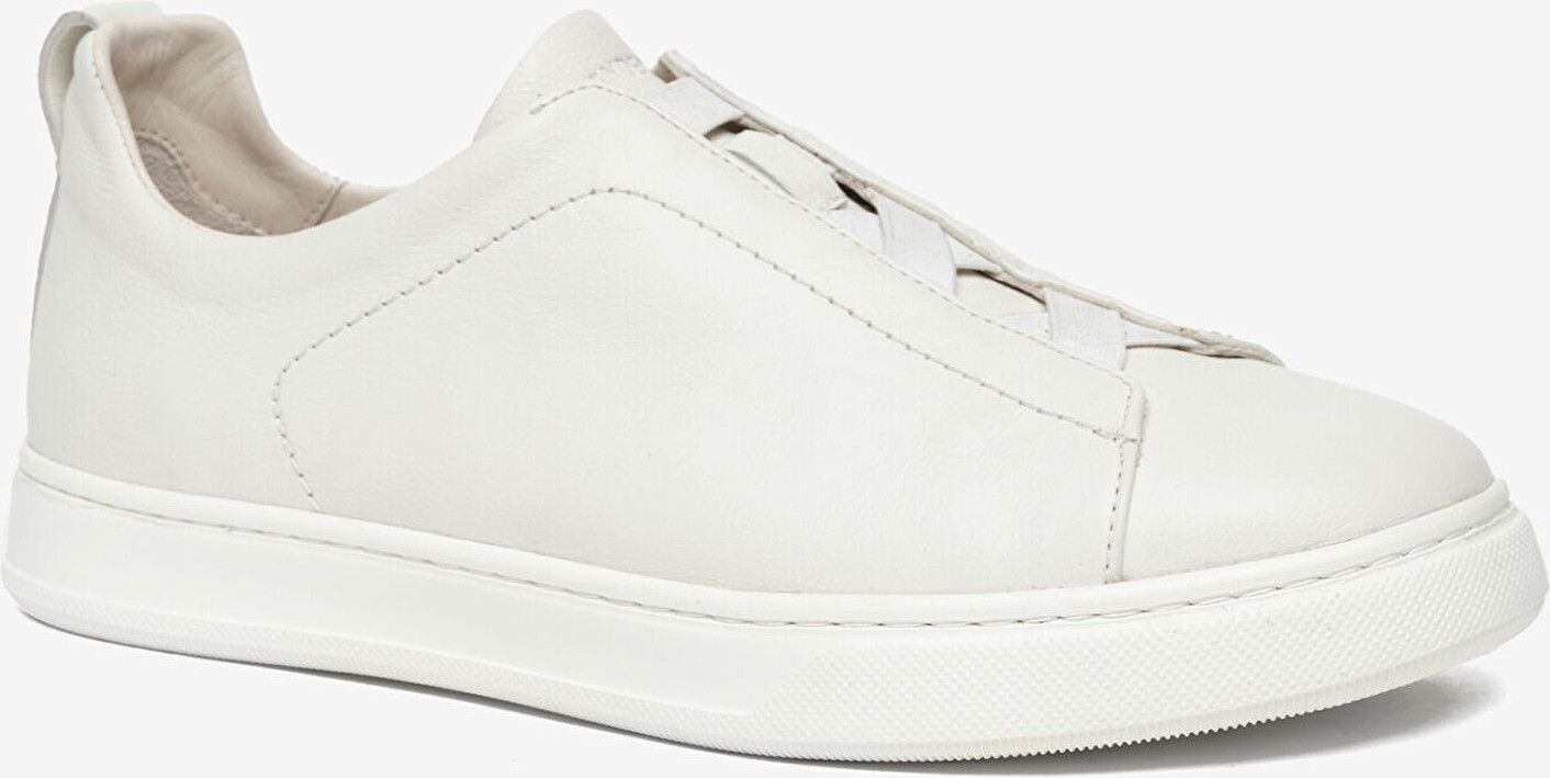 Greyder Erkek Beyaz Hakiki Deri Sneaker Ayakkabı 6Y1SA18952 görsel 2