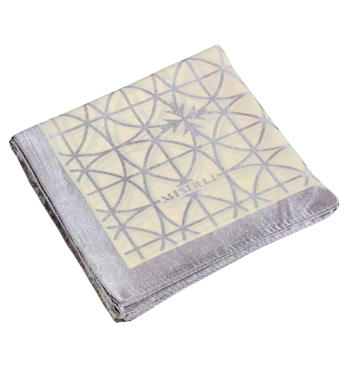Mim Eşarp ve Şal Mısırlı Eşarpları Devore Geometrik Desenli Eşarp görsel 8