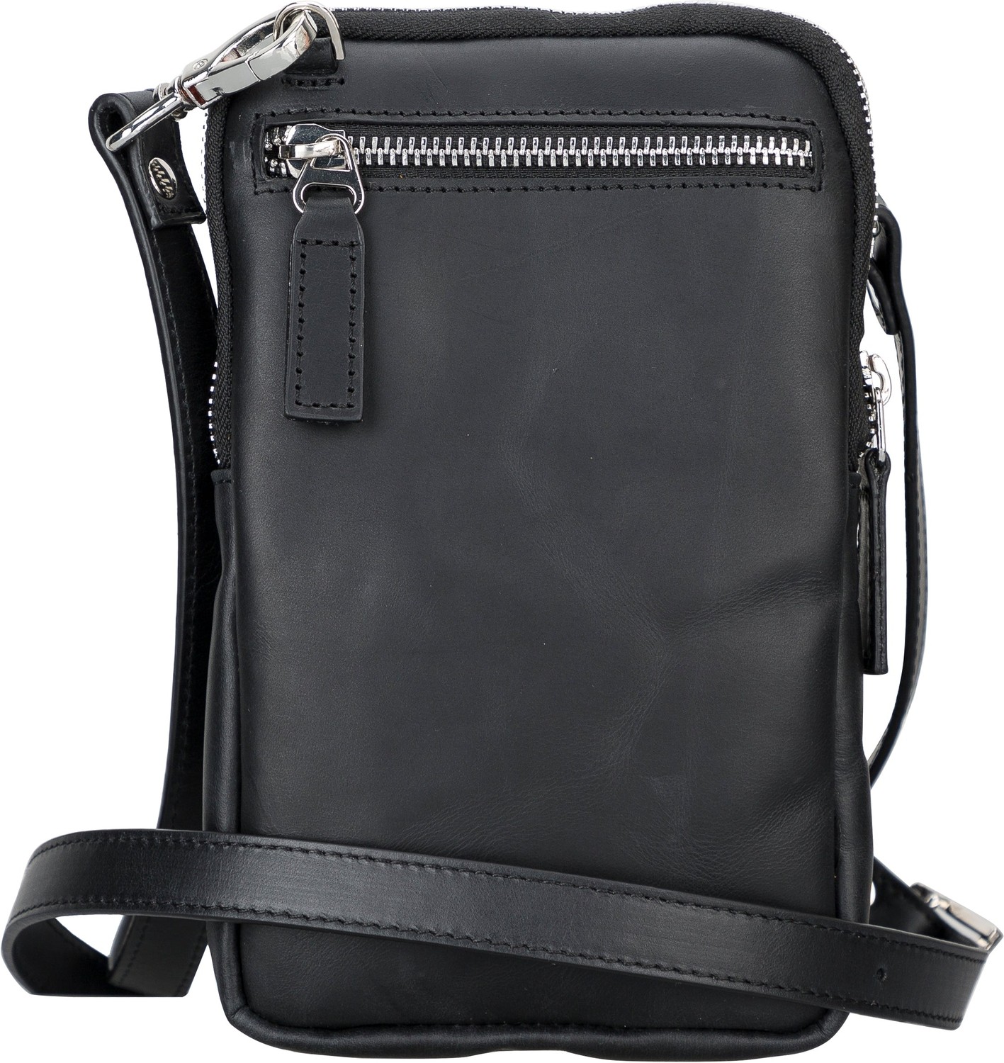 BloominBag Bloomnino Onyx Black Hakiki Deri Crossbody Çanta görsel 4