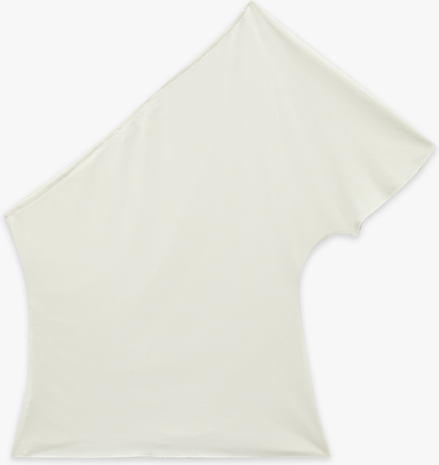 Koton Slim Fit Kısa Kollu Asimetrik Yaka Tek Omuz Bluz görsel 2
