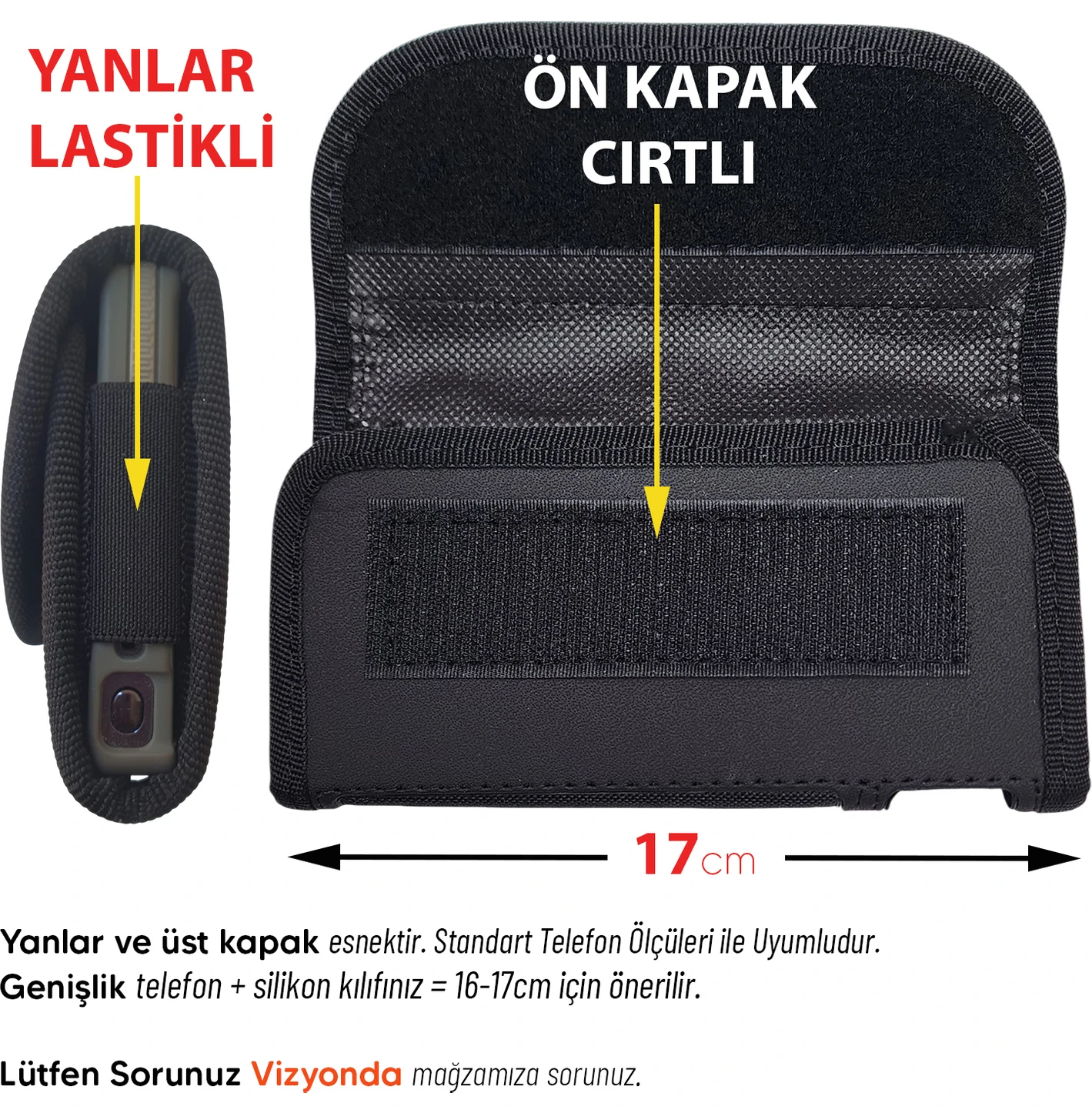 Resim Exenar Realme 6 Kılıf Kemer Takılan Yan Kemer Kılıfı 