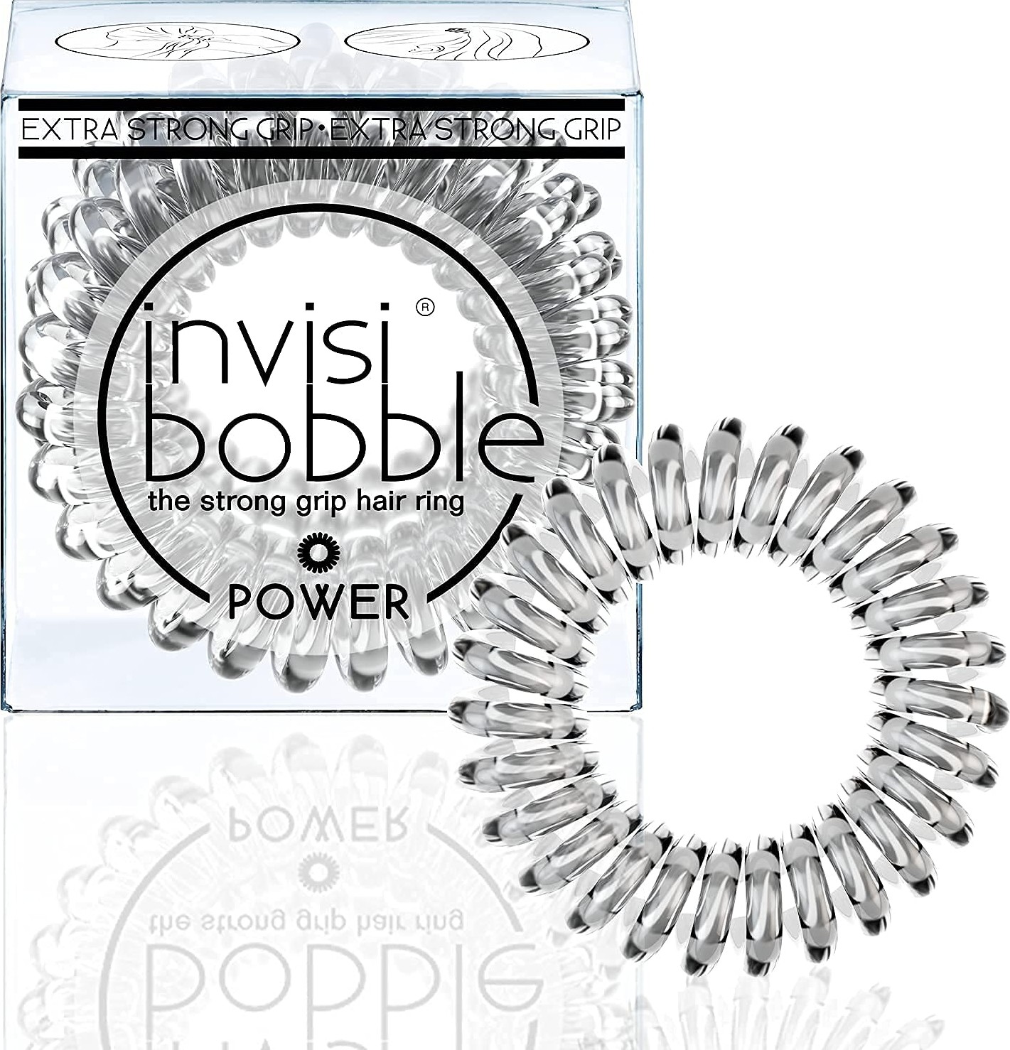 Uravas Store Invisibobble Power Crystal Clear Şeffaf Saç Lastiği