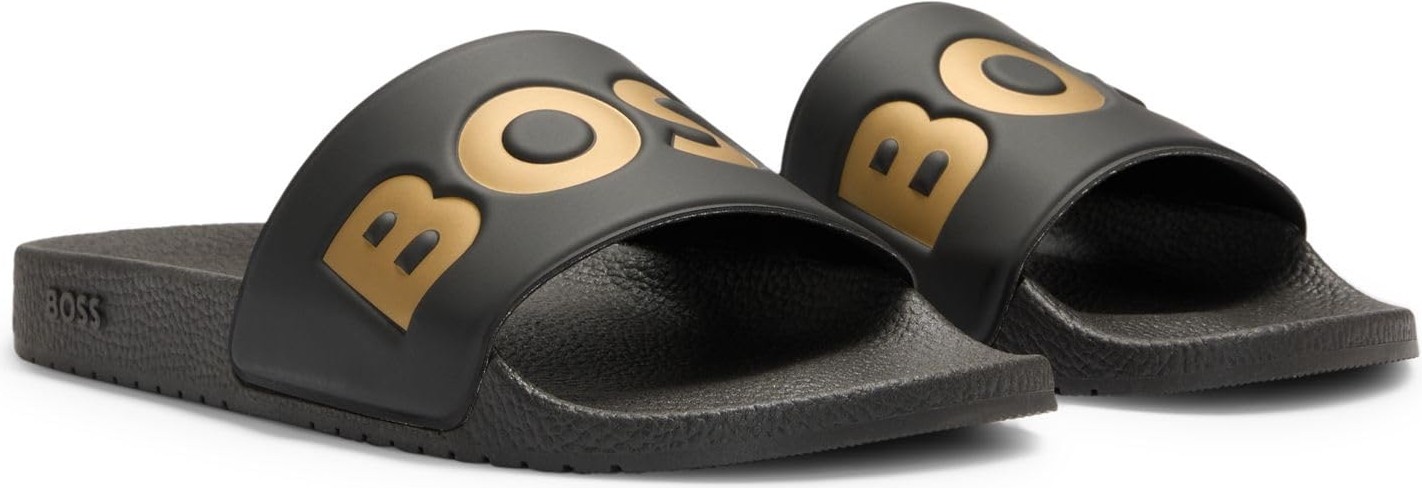 Odea Boss Aryeh Slid Erkek Havuz Terliği, Banyo Terliği, Banyo Terliği, Black7, 39 Eu görsel 3