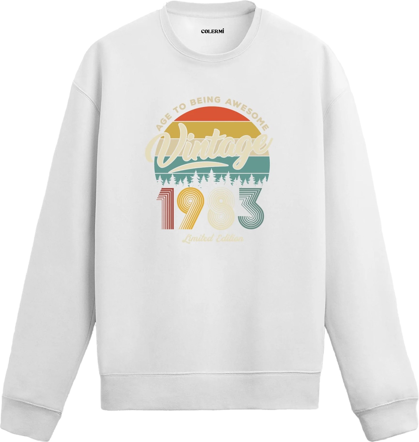Colermi 1983 Vintage Sweatshirt Nostalji Tasarım görsel 2