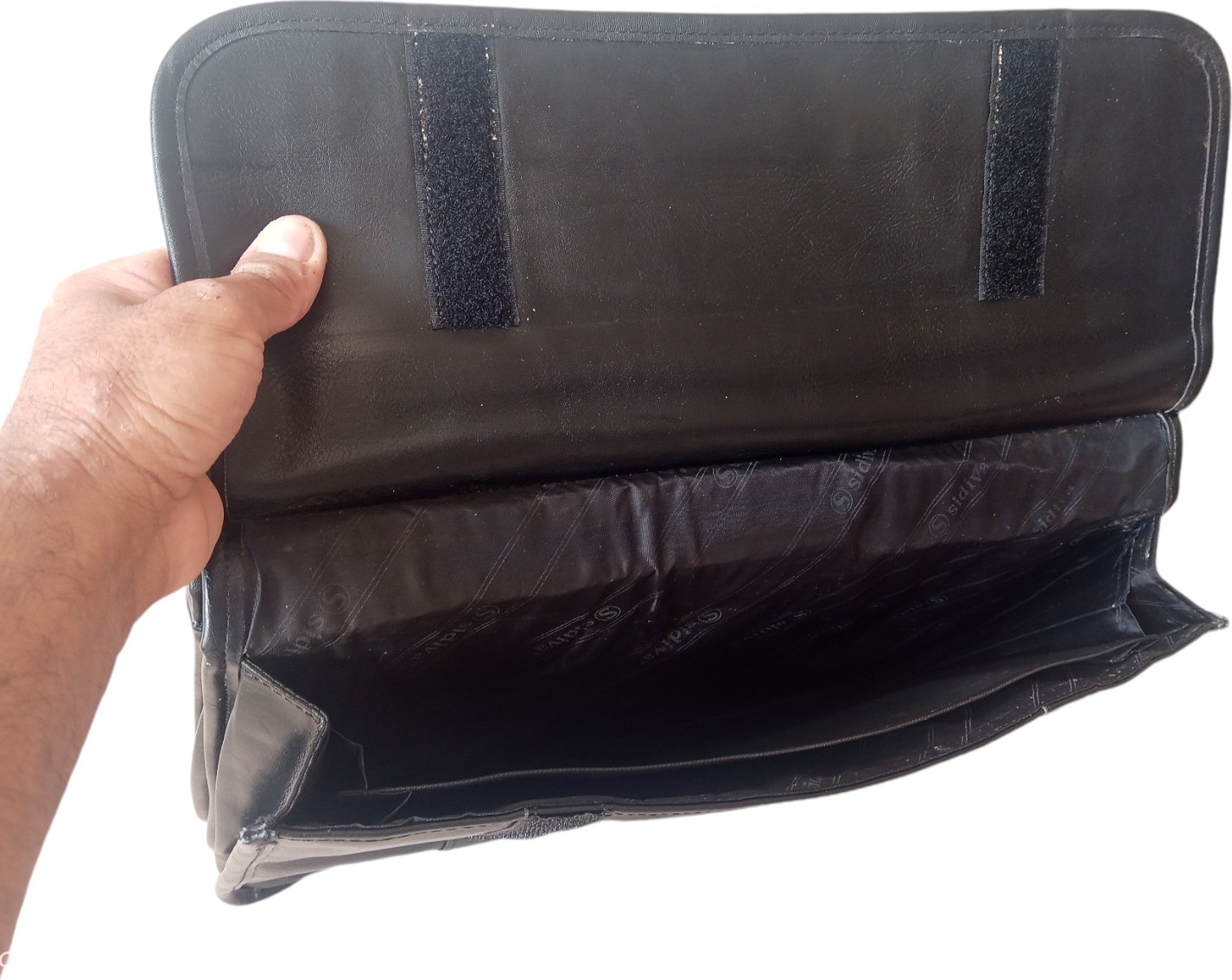 AbbasShop Geniş Boy Anahtarlı Evrak Çantası Kaliteli Deri Evrak Çantası, Laptop Çantası Iş Çantası görsel 5