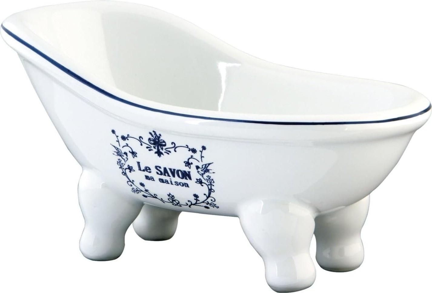 Prime Batubssw Aqua Eden Mini Seramik Terlik Küvet, 13,5 cm x 7,5 cm x 9,5 Cm, Beyaz
