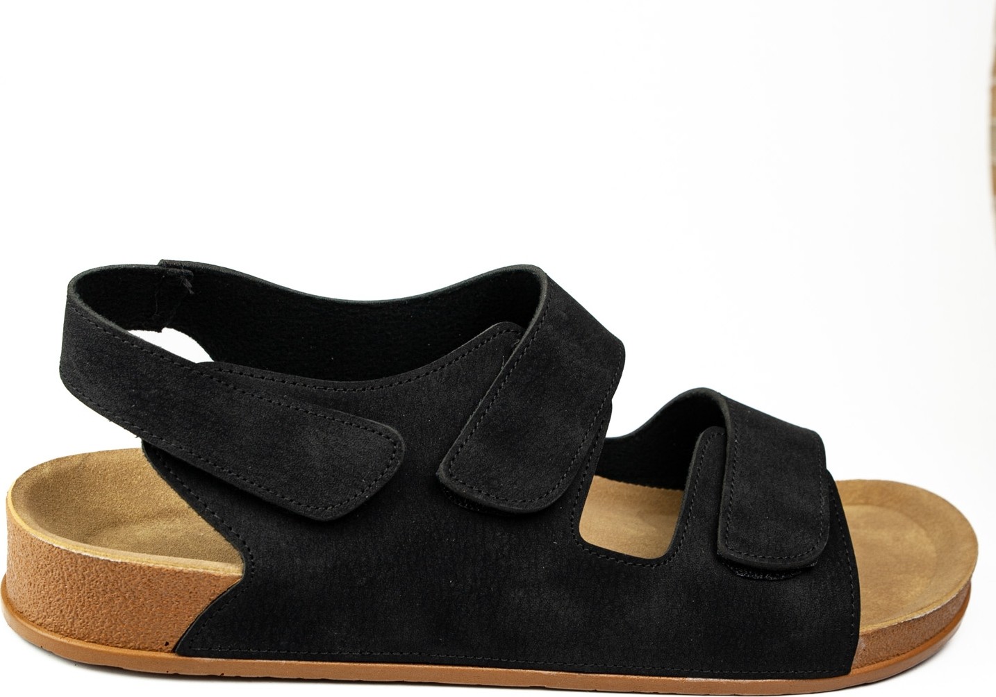 Look Life S963 - 009 Siyah Büyük Numara Erkek Sandalet görsel 2
