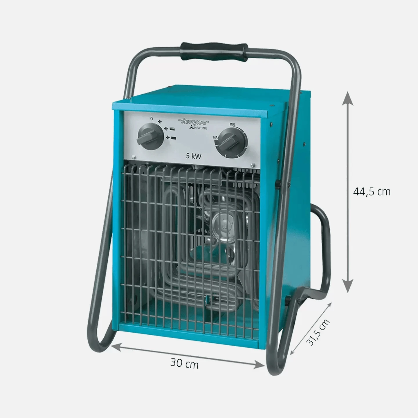 Resim Voltomat Ipx4 5000W Termostatlı Şantiye Isıtıcısı 