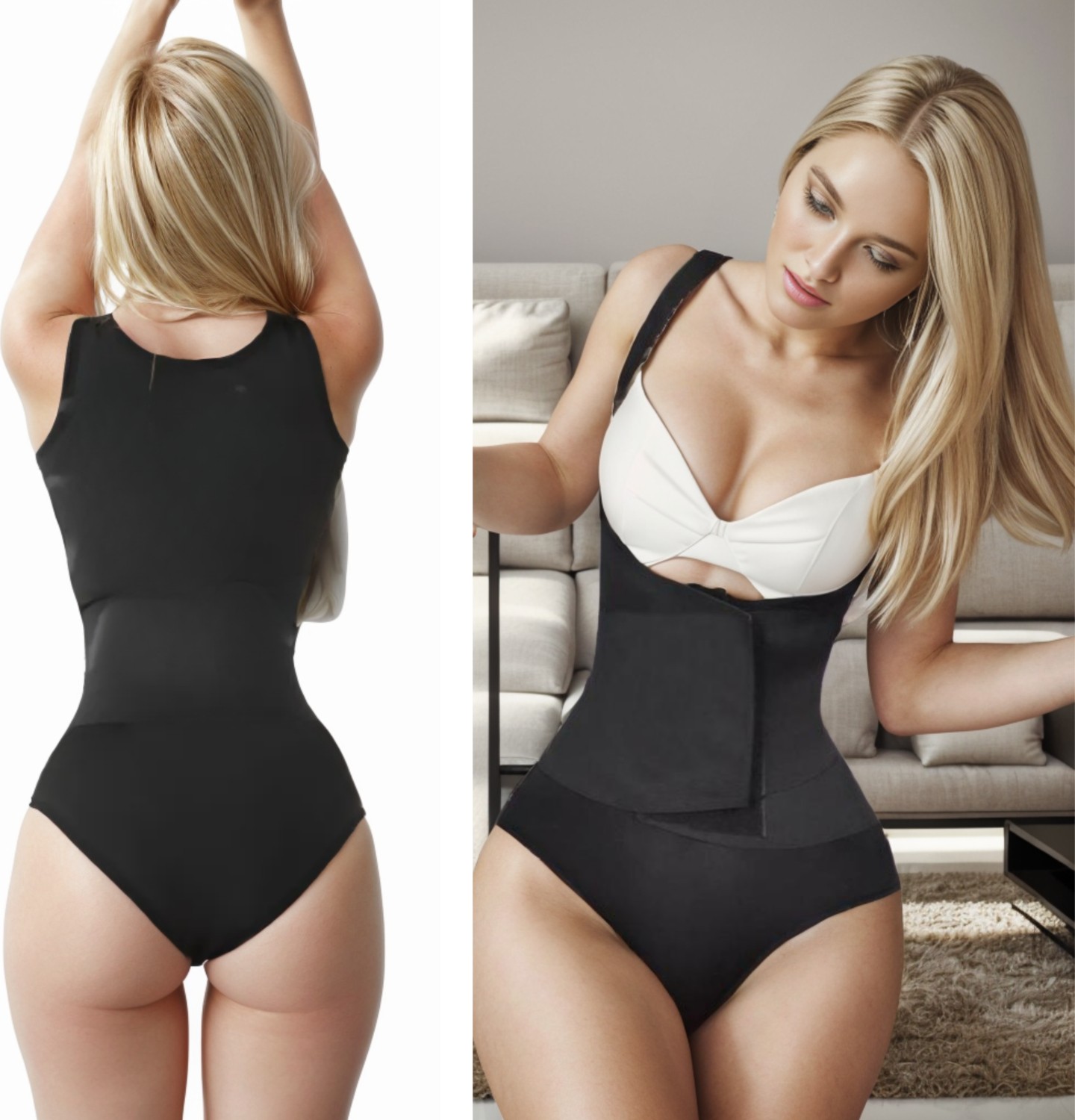 KORSEFABRİKA Trend Mood STORE Toparlayıcı Kum Saati Görünümlü Agraflı Bel Ayarlı Zıbın Korse görsel 2