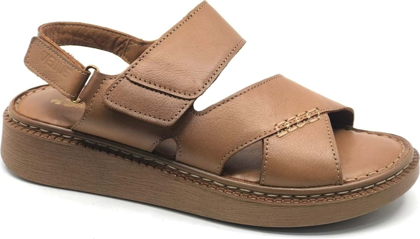 Venüs Axiz Hakiki Deri Comfort Ortopedik Kadın Sandalet görsel 2