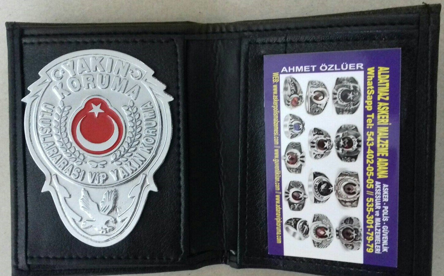 Aldatmaz Yakın Koruma Rozetlı Cüzdanı ve Kemer Rozeti Satın Al.sıvıle Satılmaz görsel 8