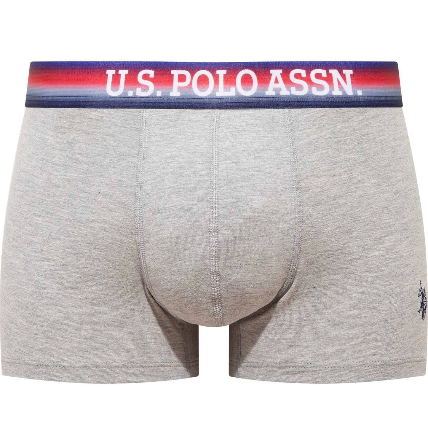U.S. Polo Assn. 80651 Lacivert - Siyah - Turuncu 3 Lü Boxer görsel 8