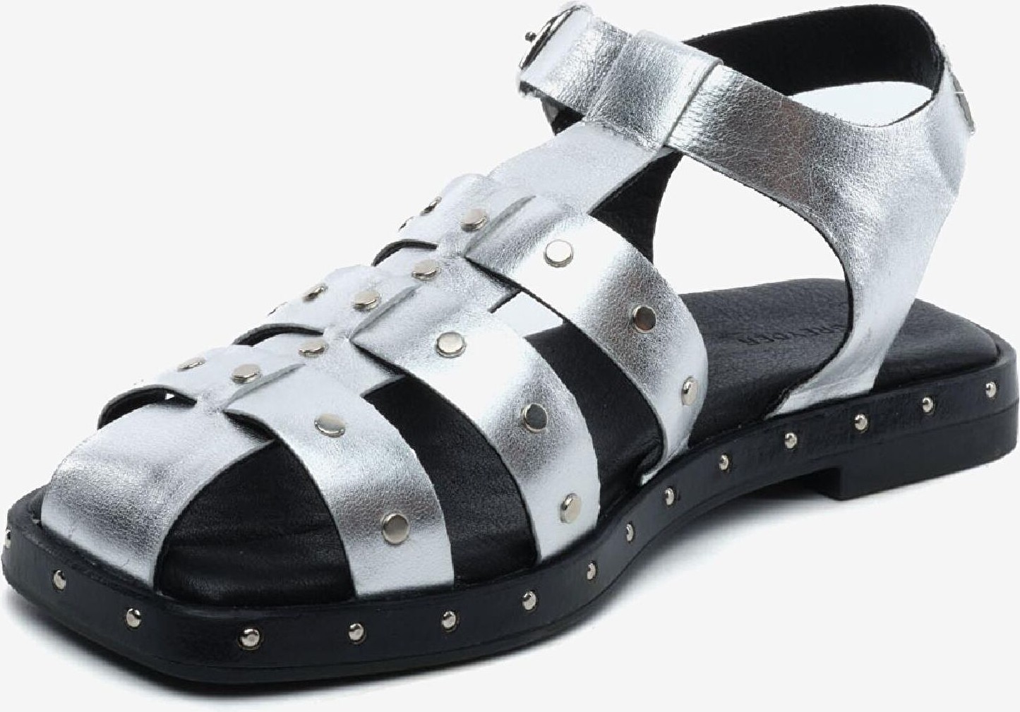 Greyder Kadın Gümüş Hakiki Deri Sandalet 5Y2CS34462 görsel 8