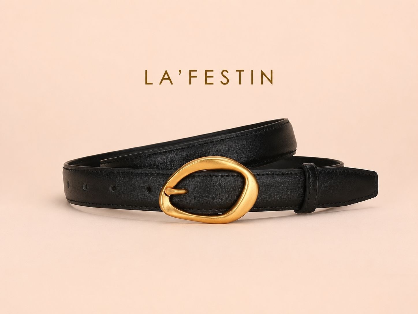 Lafestin Hakiki Deri Gold Toka Kadın Kemeri Pantolon Kemeri, Gömlek Kemeri görsel 6