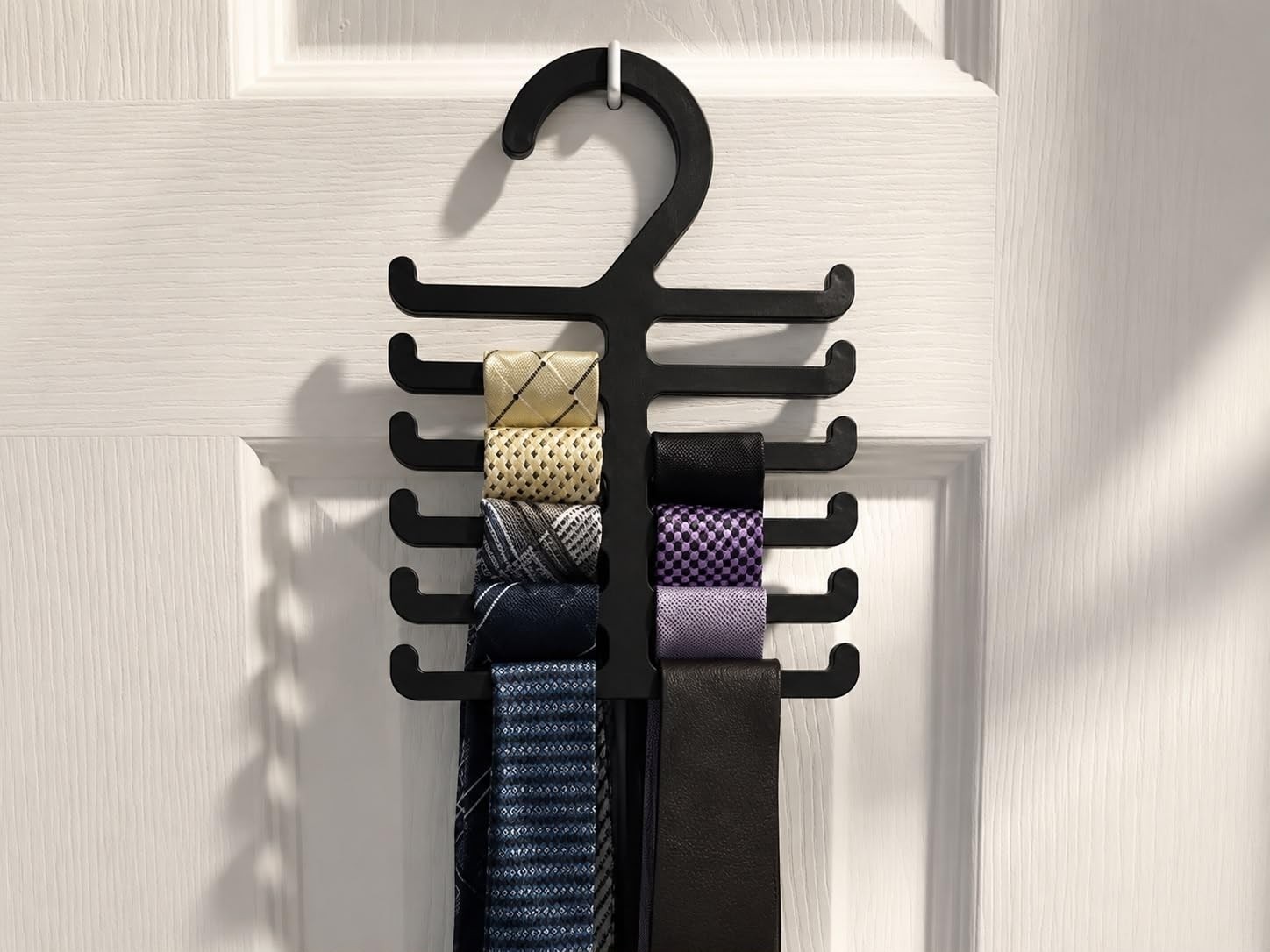Aesco Çok Katlı Kravat ve Kemer Askısı Organizer, 19X13 cm | Pla 3D Baskı