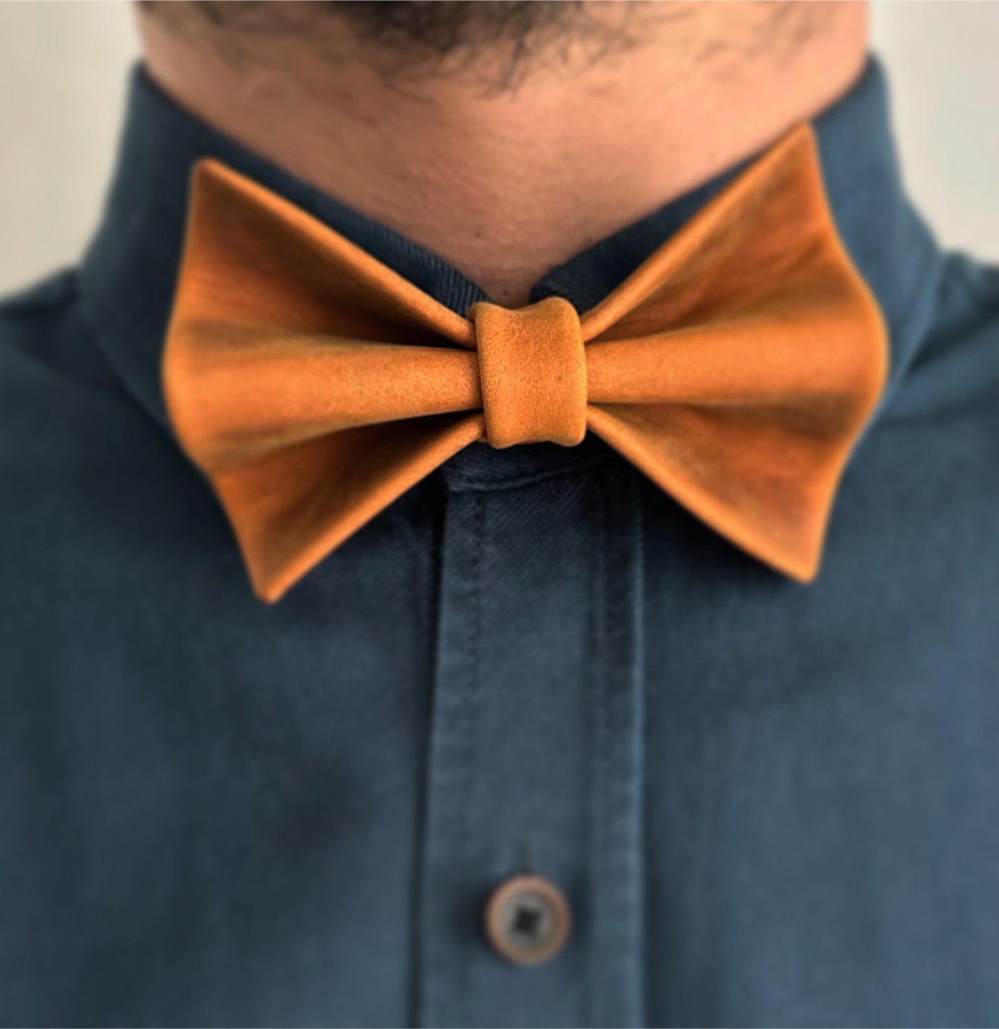 Mimas Design Gentle Kahverengi Papyon Deri El Yapımı