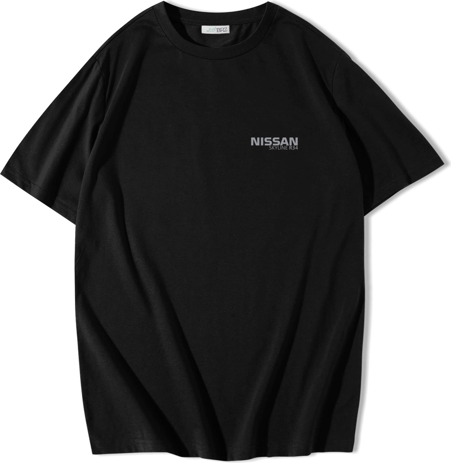 BRZ Collection Unisex Oversize Nissan Skyline Gt-R R-34 Bullet T-Shirt görsel 2