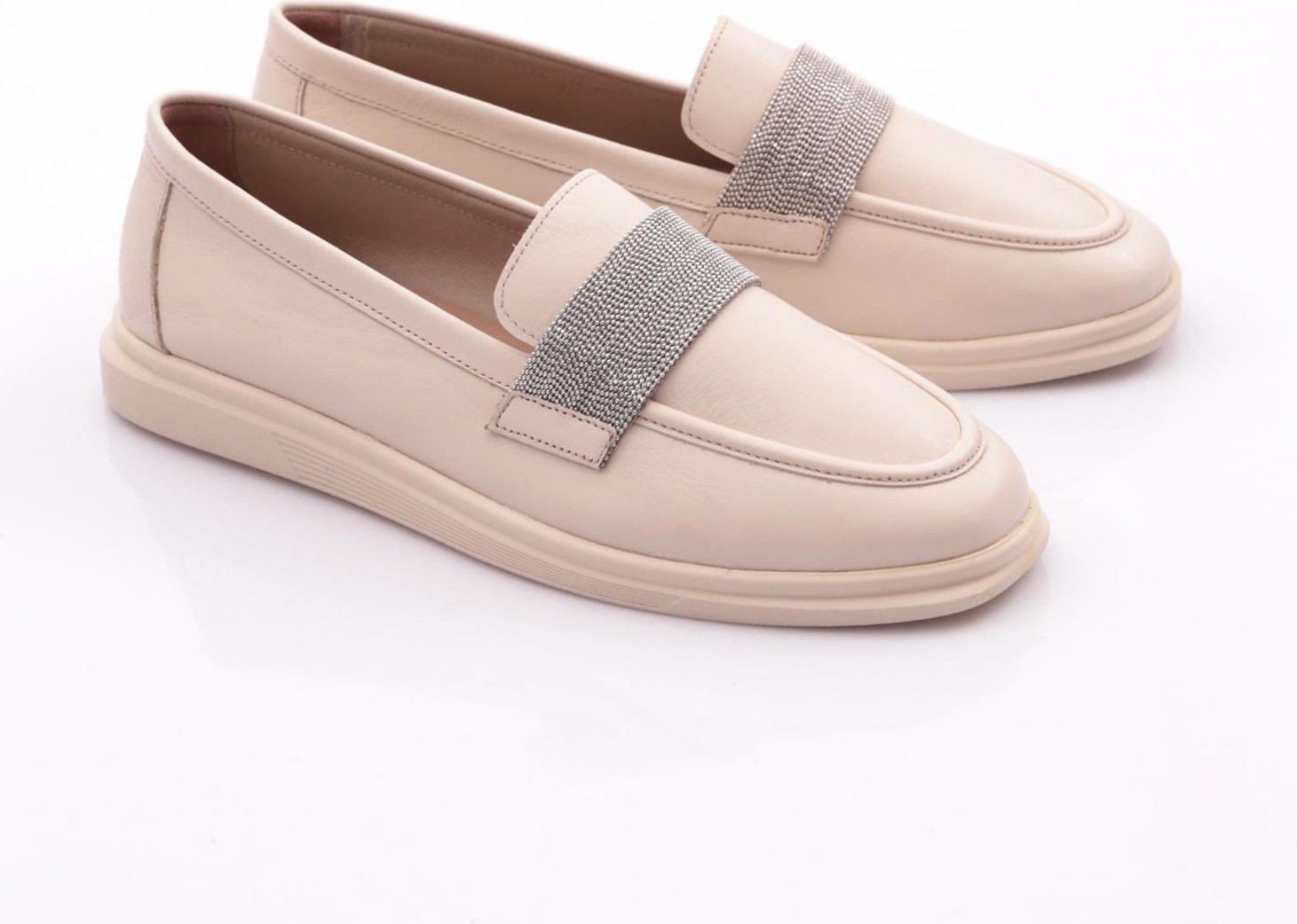DGN 981S Kadin Şeritli Loafer Ayakkabı görsel 2