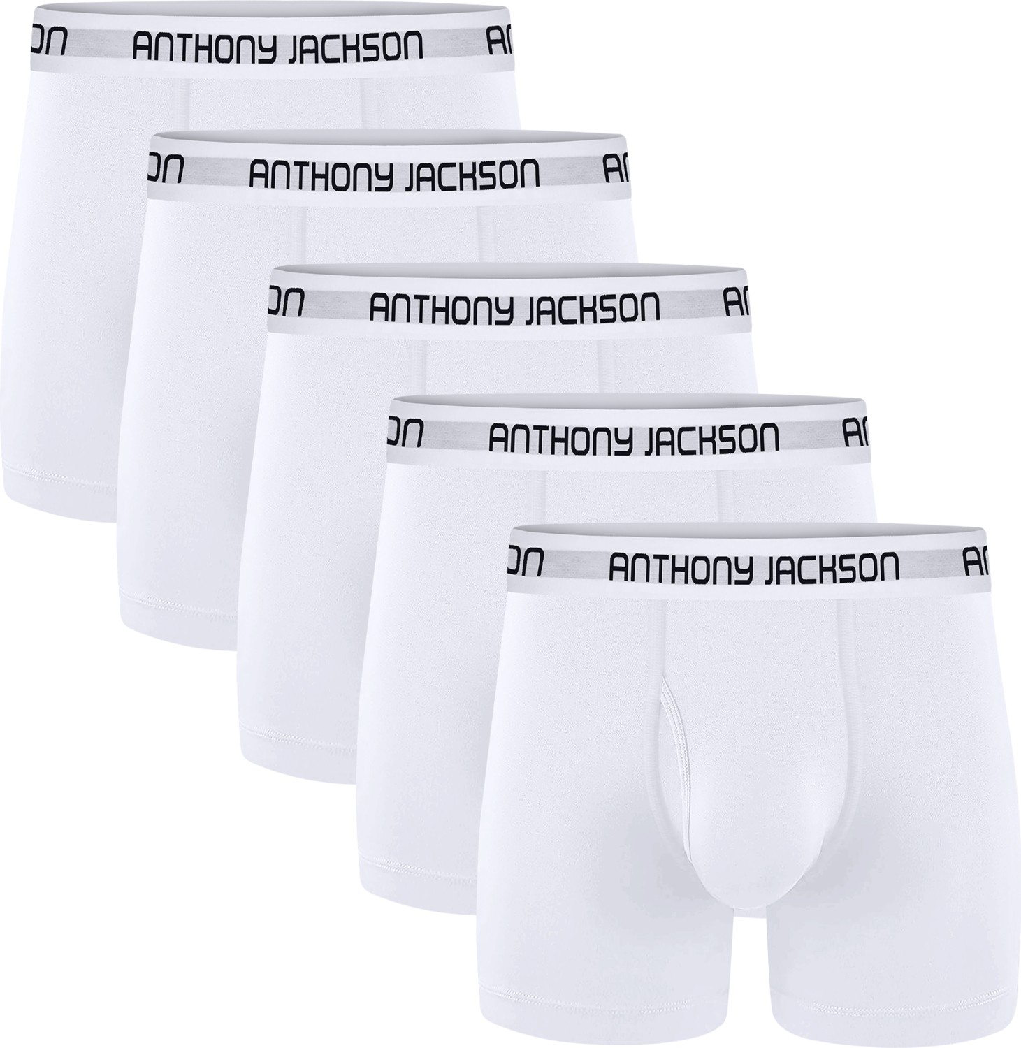 Anthony Jackson Likralı 5'li Kutu Premium Uzun Paçalı Erkek Boxer Shadowline