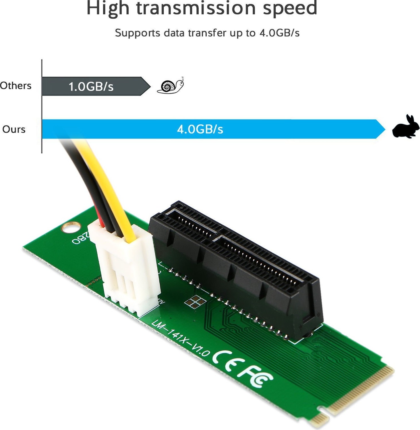 Aesco Alfais 4436 M.2 Ngff SSD To Pci-E Express 4x Çevirici Dönüştürücü Kart Adaptörü görsel 3