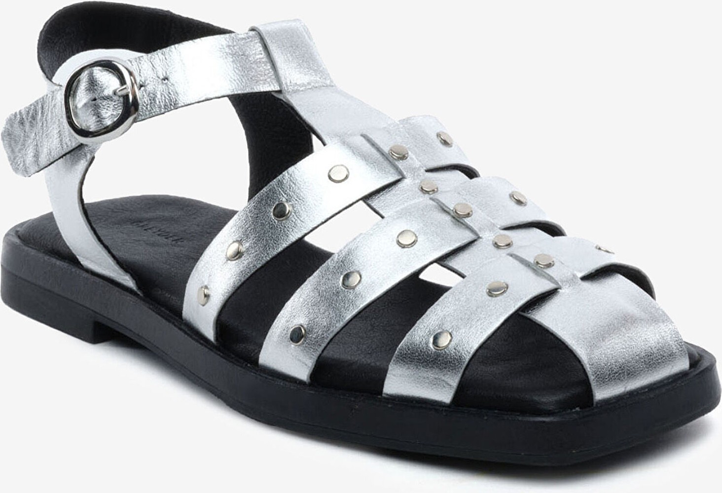 Greyder Kadın Gümüş Hakiki Deri Sandalet 5Y2CS34462 görsel 2