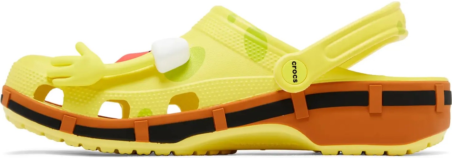 Crocs Classic Clog Spongebob Squarepants Sarı Eva Malzemeden Günlük Kullanım Için Rahat Terlik görsel 5