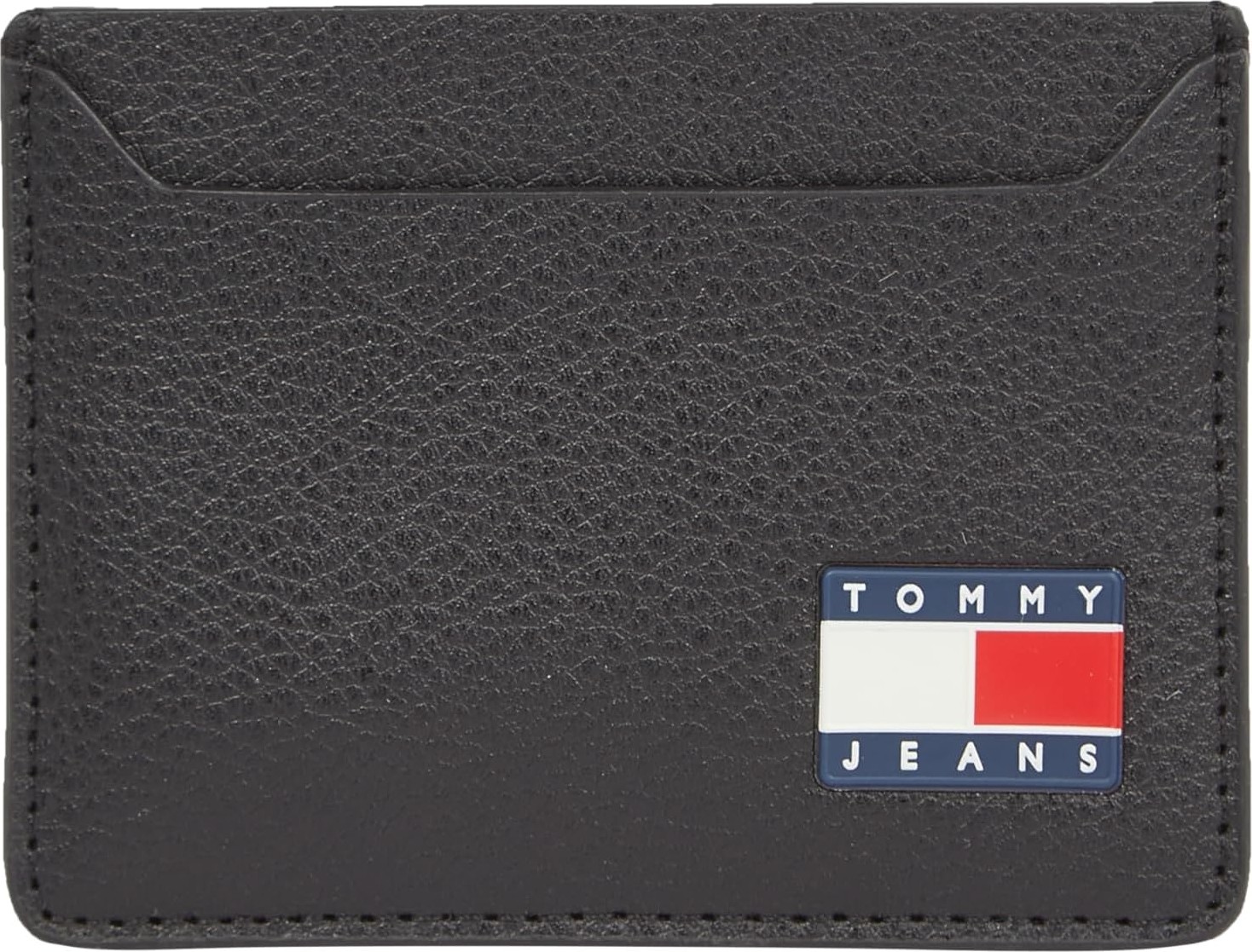 Happy Trend Tommy Hilfiger Tjm Herıtage Leather cc Holder Erkek Cüzdan, Siyah, Tek Beden