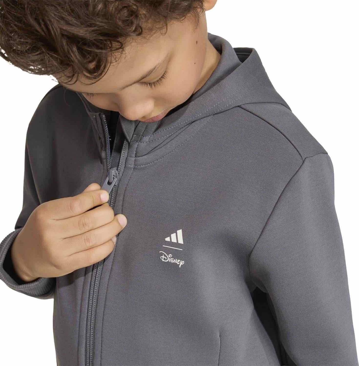 adidas Lk Dy mm Tt Erkek Çocuk Gri Eşofman Üst görsel 3