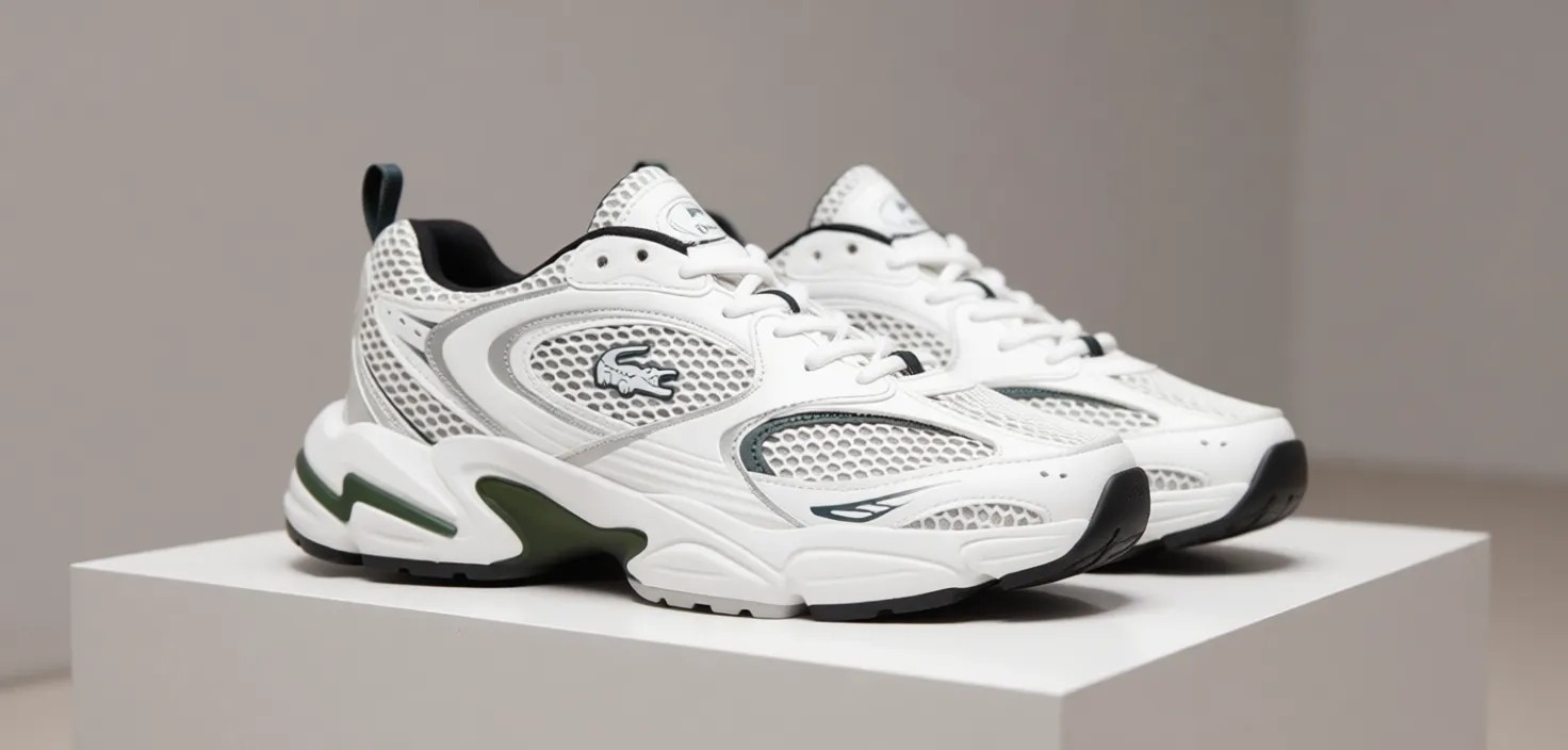 Lacoste Storm 96 2k Kadın Beyaz Sneaker Regular Kalıp ile Rahat ve Şık Tasarım görsel 8