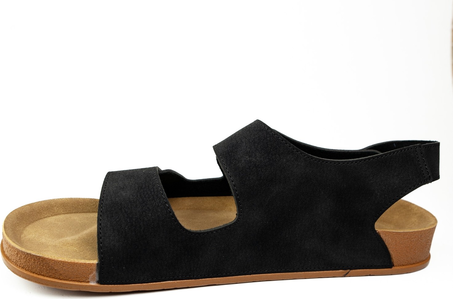 Look Life S963 - 009 Siyah Büyük Numara Erkek Sandalet görsel 3
