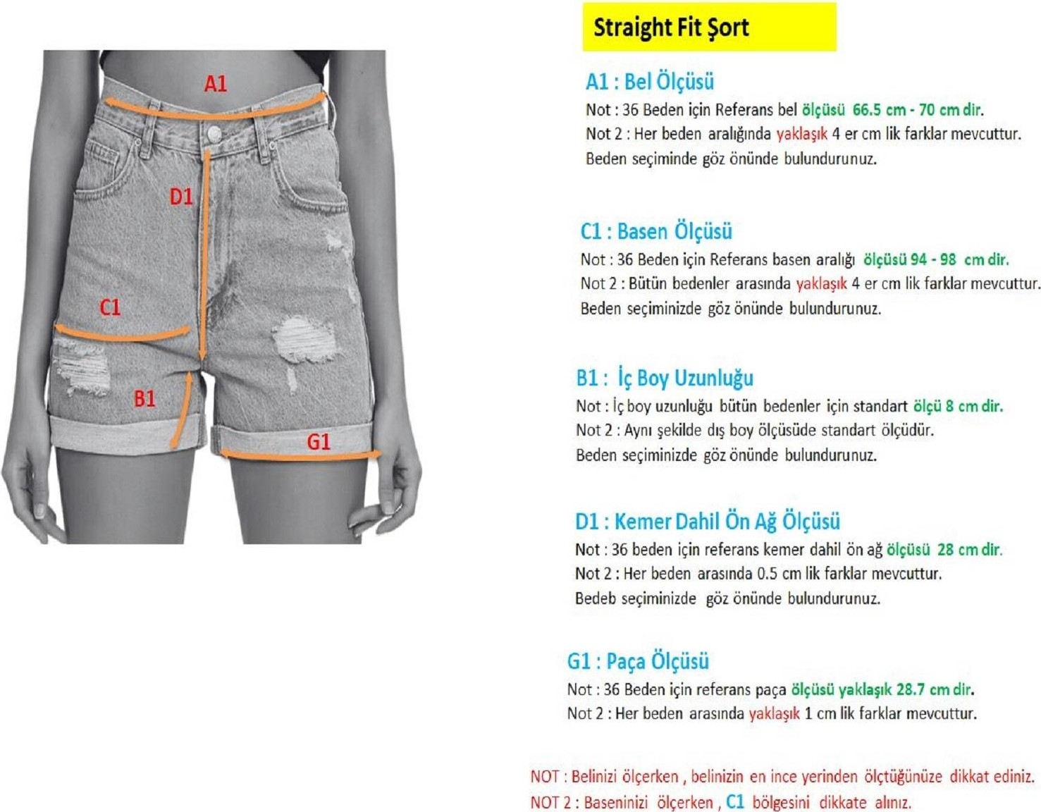 It's Basic Yırtık Model Yüksek Bel Kot Rengi Jean görsel 6