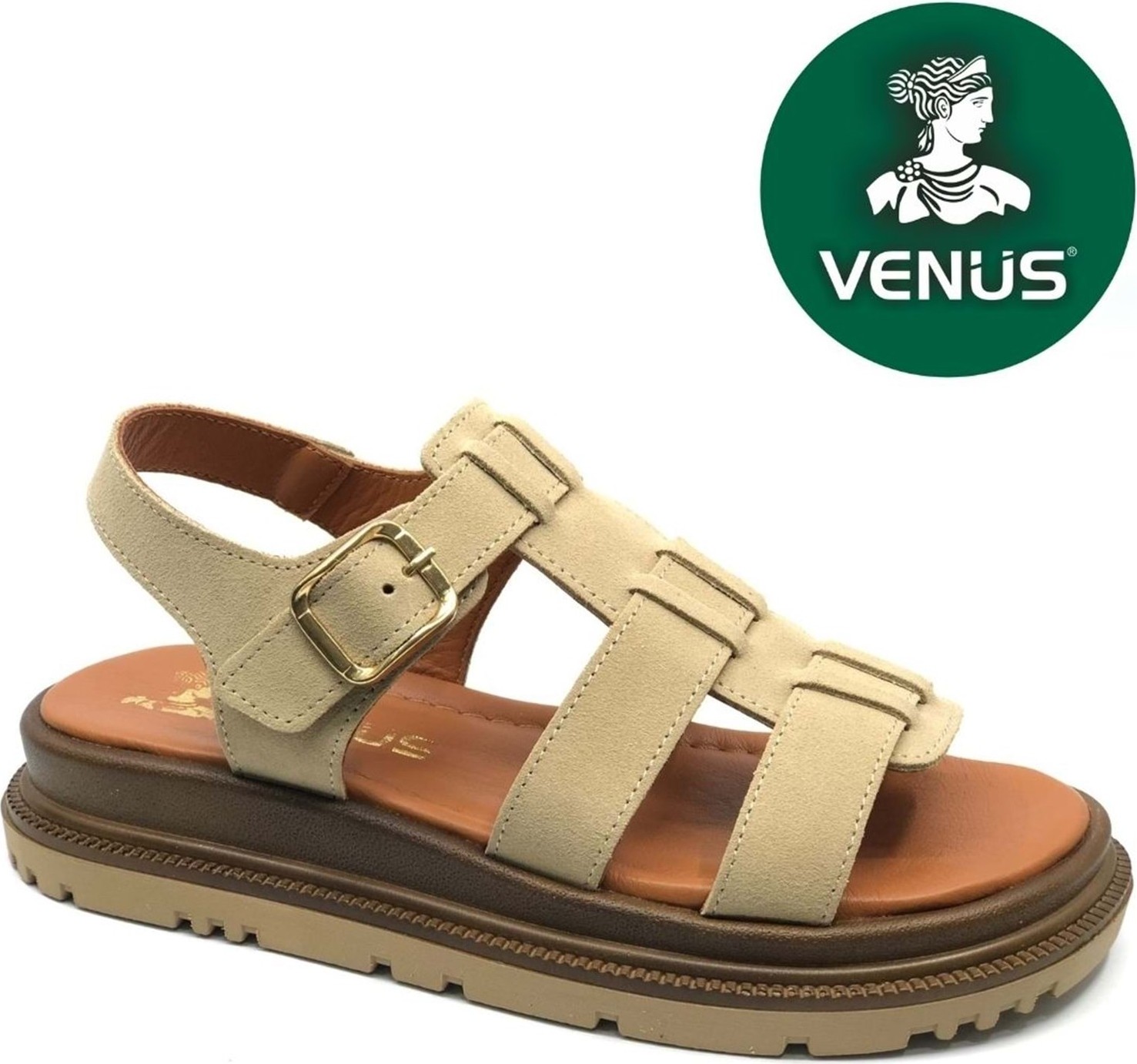 Venüs Riwing Hakiki Deri Comfort Ortopedik Kadın Sandalet