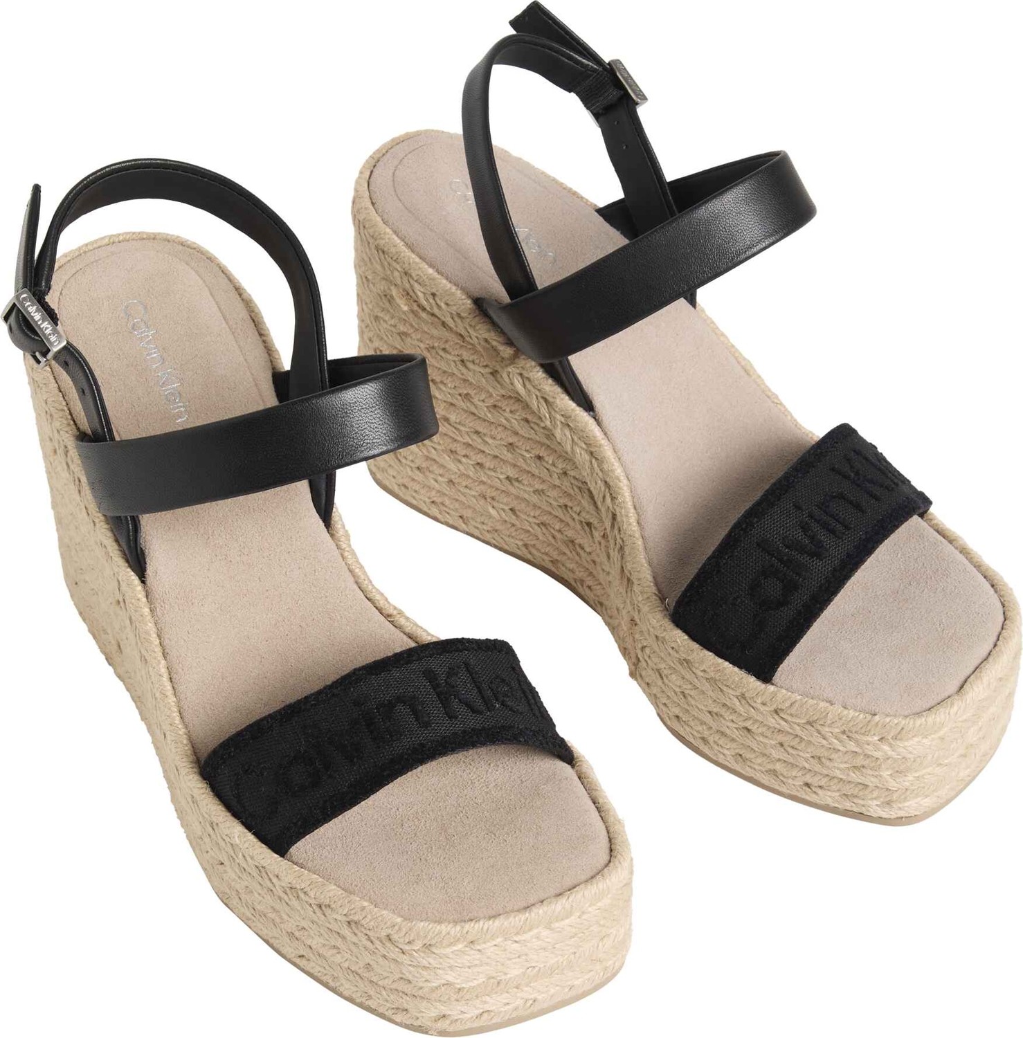 Calvin Klein Calvın Kleın Kadın Marka Logolu Günlük Kullanıma Uygun Siyah Espadril HW0HW02901 Beh görsel 2