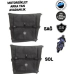 Sevbags Su Geçirmez Motorsiklet Arka Yan Avadanlık Çantaları Kumaş Malzeme ile 40 cm Uzunluk