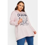 Stil Diva Uzun Kollu Arkası Uzun Baskılı Kapüşonlu Sweatshirt 301954