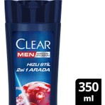 Clear Men Kepeğe Karşı Etkili Şampuan Hızlı Stil 2si 1 Arada 350 ml