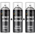 Replax Opel Z163 Şimşek Gri Sprey Rötuş Boyası+Vernik+Astar