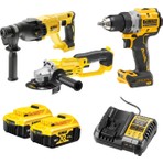 Dewalt DCD800NT + DCG412NT+ DCH133NT 3 Makineli 2 Akülü Set