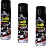 Ebrayn Premium Lastik Parlatıcı 500 ml Koruyucu Aerosol Sprey (3 Adet) Yüksek Parlaklık Sağlar